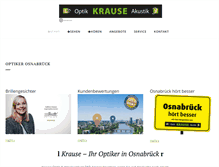 Tablet Screenshot of krause-optik.de